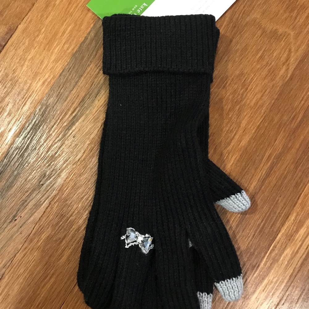 New Kate spade gloves with bow ring